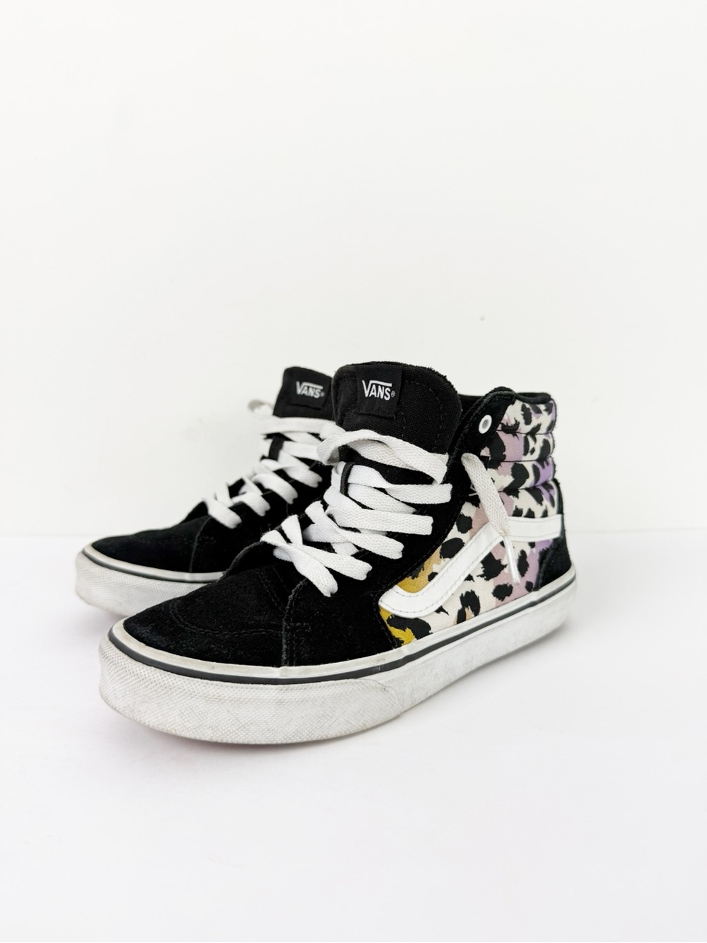 Vans Filmore Hi Top Animal Gradient Black Girls Size 2.5